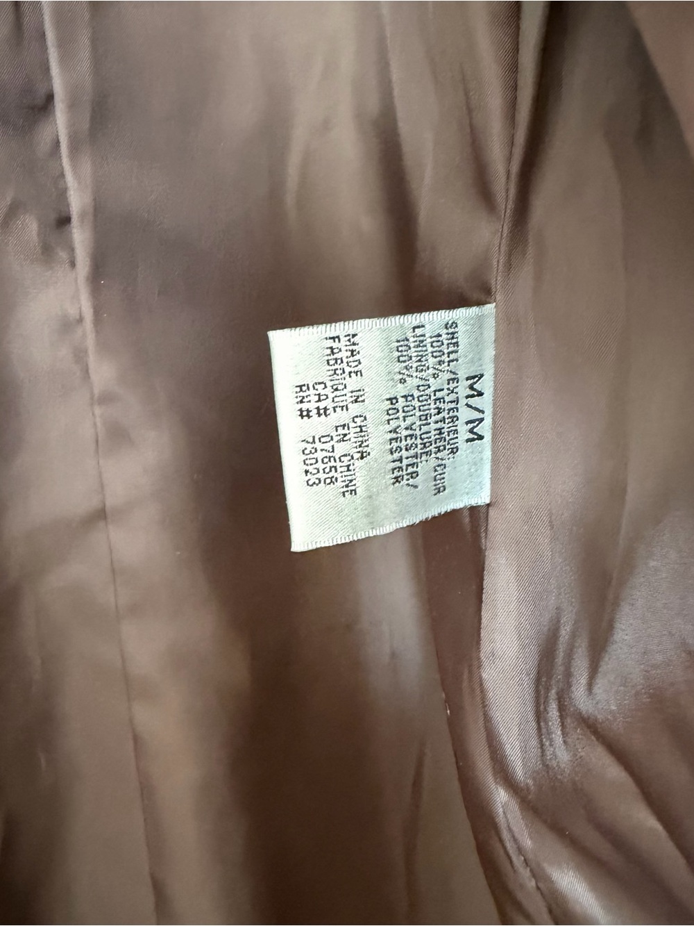 Insane Vintage Genuine Leather Cool Brown Fringe Trim Trenchcoat - Picture 3 of 5